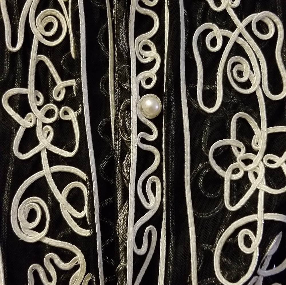 Embroided sheer Top - Picture 2 of 4